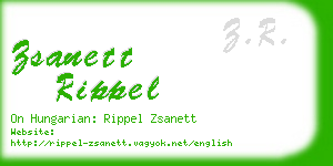 zsanett rippel business card